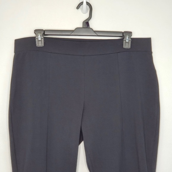 Susan Graver Weekend Black Premium Stretch Mini Bootcut Ankle Pants, XL - Picture 1 of 11